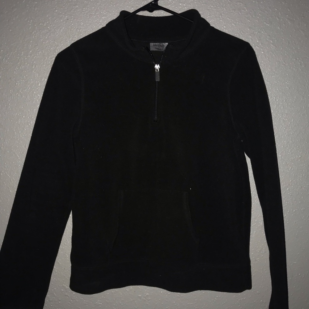 Black pull over hoodie